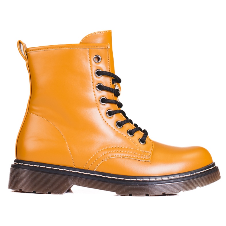 Smeđe ženske čizme Shelovet na vezanje smeđa