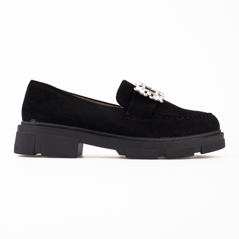 Loafers od brušene kože na platformi Shelovet crno