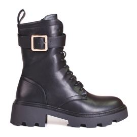 Visoke ženske torbe s kopčom Shelovet crna