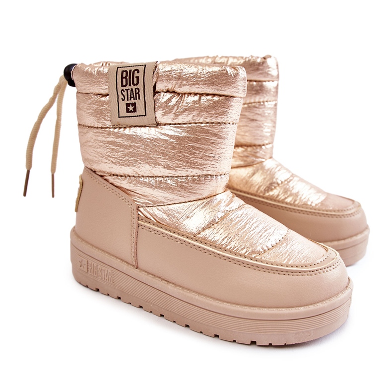 Dječje čizme za snijeg Big Star KK374221 Beżowo-Złote bež