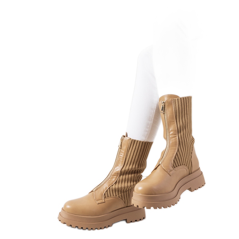 Smeđe čizme s gornjim dijelom od Lewina smeđa