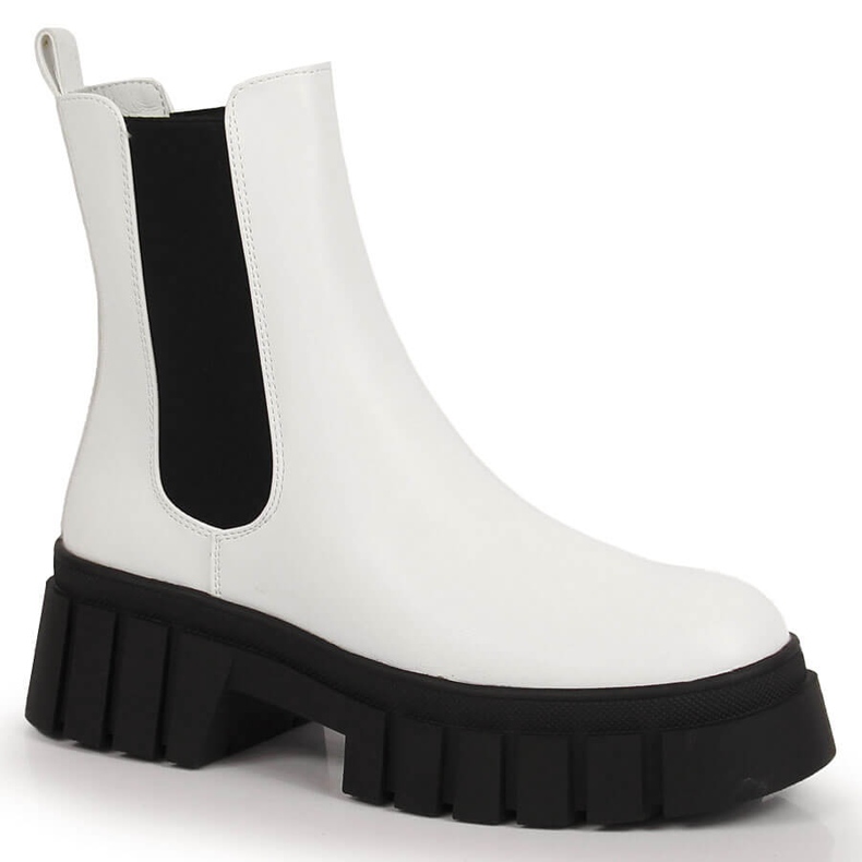 Ženske bijele čizme s izoliranom platformom Sergio Leone bijela