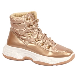 Ženske visoke izolacijske zlatne sportske cipele Vinceza zlatni