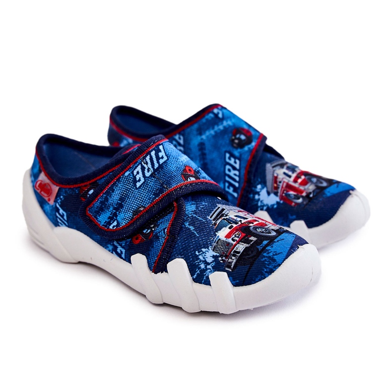 BEFADO S.A. Papuče Befado Velcro Firetruck 273X309 tamnoplave mornarsko plava