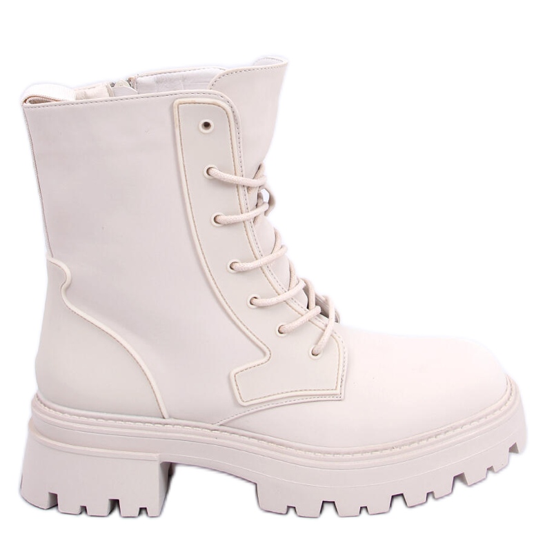 BM Čizme na vezanje Tamar Beige bež