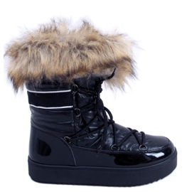 BM Amerie crne ženske čizme za snijeg crna