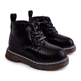 Dječje tople čizme s patentnim zatvaračem crne Betsy crno