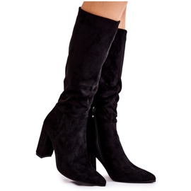 PG1 Natikače od brušene kože crne Miriam crna