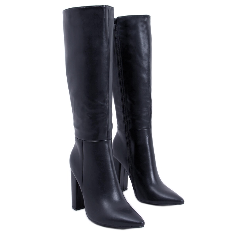 BM Klasične Tiffany crne štikle crno