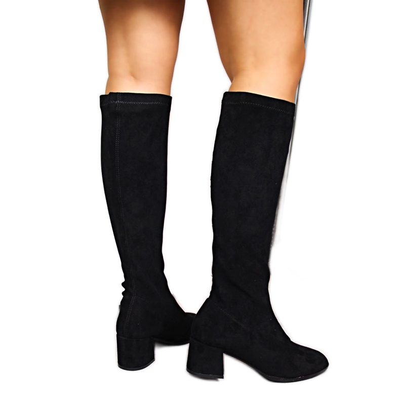 Ženske crne natikače od brušene kože Filippo crno