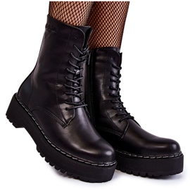 Kožne tople čizme Boots Big Star II274109 crne crna