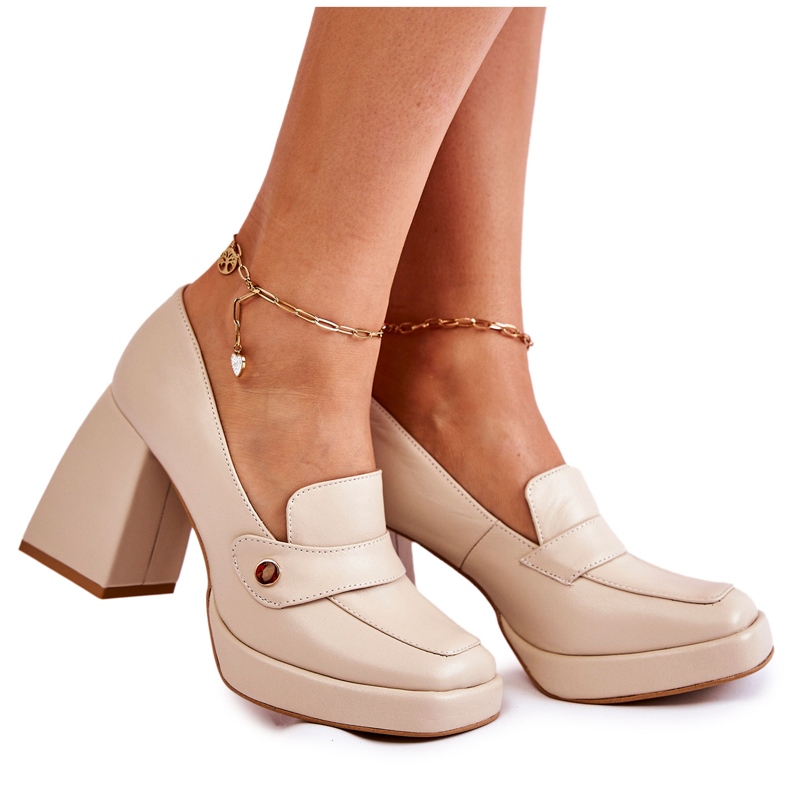 Lewski Shoes Kožne cipele Cipele Lewski 3195/2 Bež