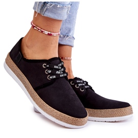 Ženske niske tenisice Memory Foam System Big Star KK276004 crne crno