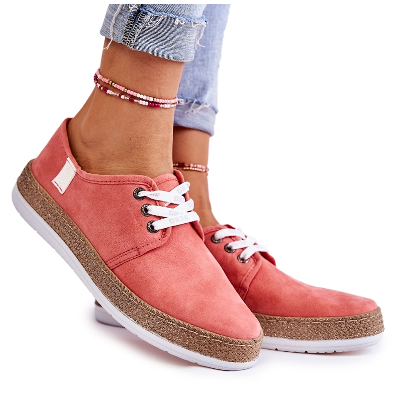 Ženske niske tenisice Memory Foam System Big Star KK276006 Coral crvena