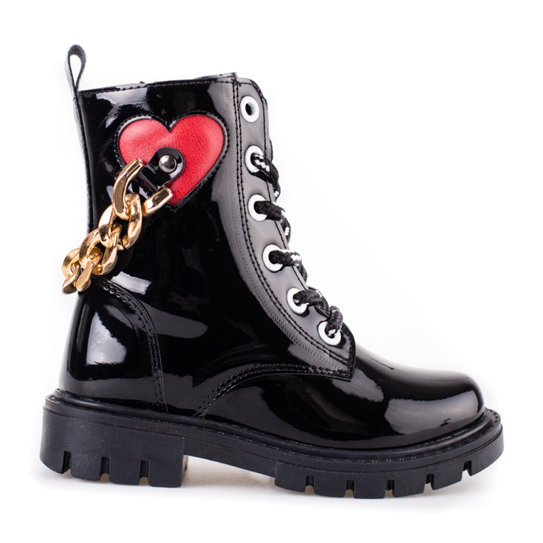 Lakirane Shelovet čizme za djevojčice crno