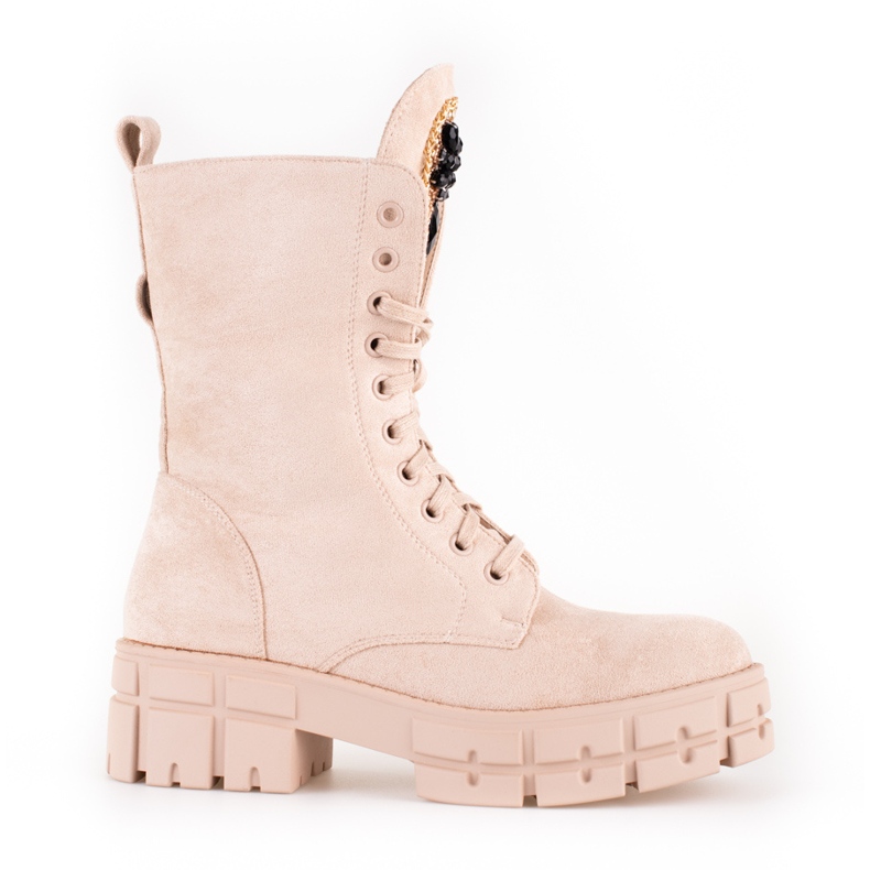 Ženske torbe od brušene kože sa Shelovet bež dekoracijom