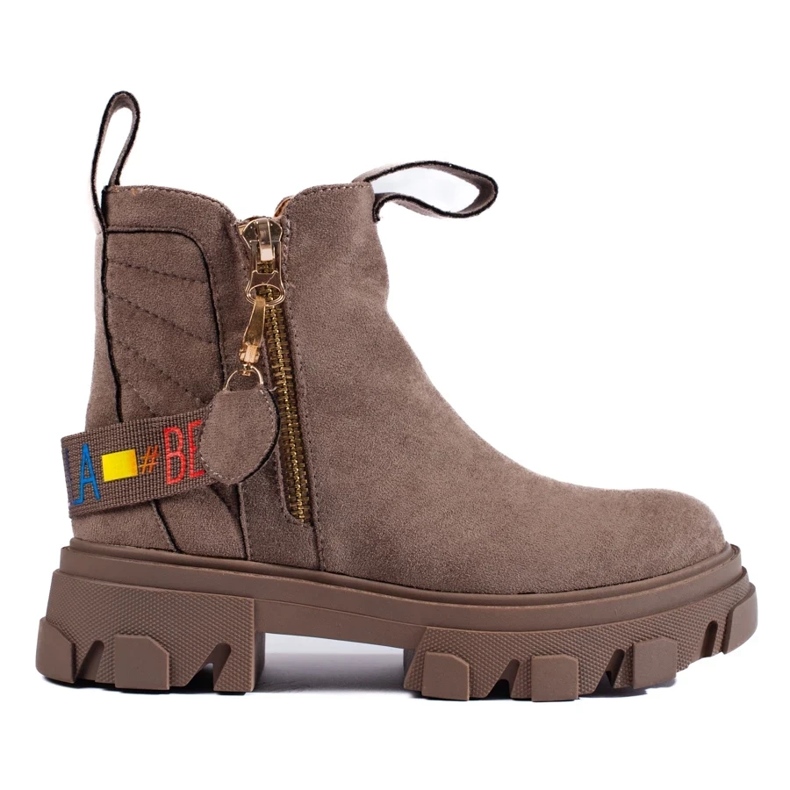 Ženske gležnjače s platformom bež