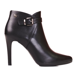 Elegantne čizme na visoku petu marke Sergio Leone crna