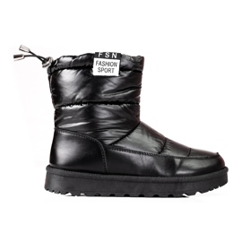 W. Potocki Ženske čizme za snijeg Potocki s niskim gornjištem crne boje crno