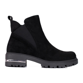 W. Potocki Crne Chelsea čizme za žene Potocki crna