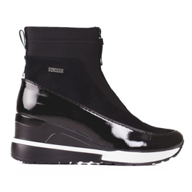 Ženske sportske čizme na klin Vinceza crno