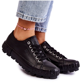 Moderne kožne tenisice Big Star KK274143 crne crna