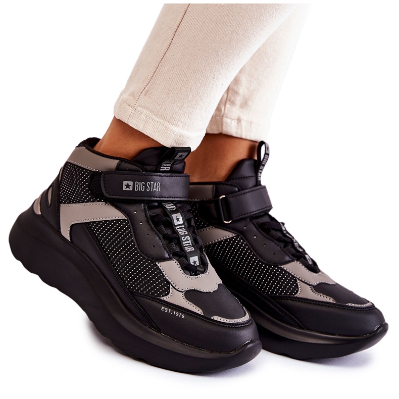 Ženska sportska obuća Memory Foam System Big Star KK274403 Black crno