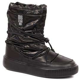 Čizme za snijeg metalik, natikače crne Big Star KK274193 crna