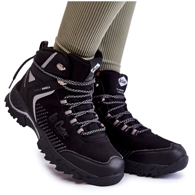Ženske izolirane planinarske čizme Lee Cooper LCJ-22-01-1427L crne crno