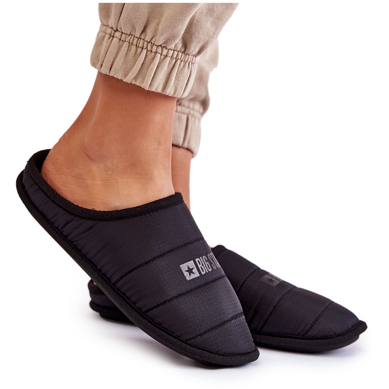 Ženske klasične papuče Big Star KK274602 crne crno