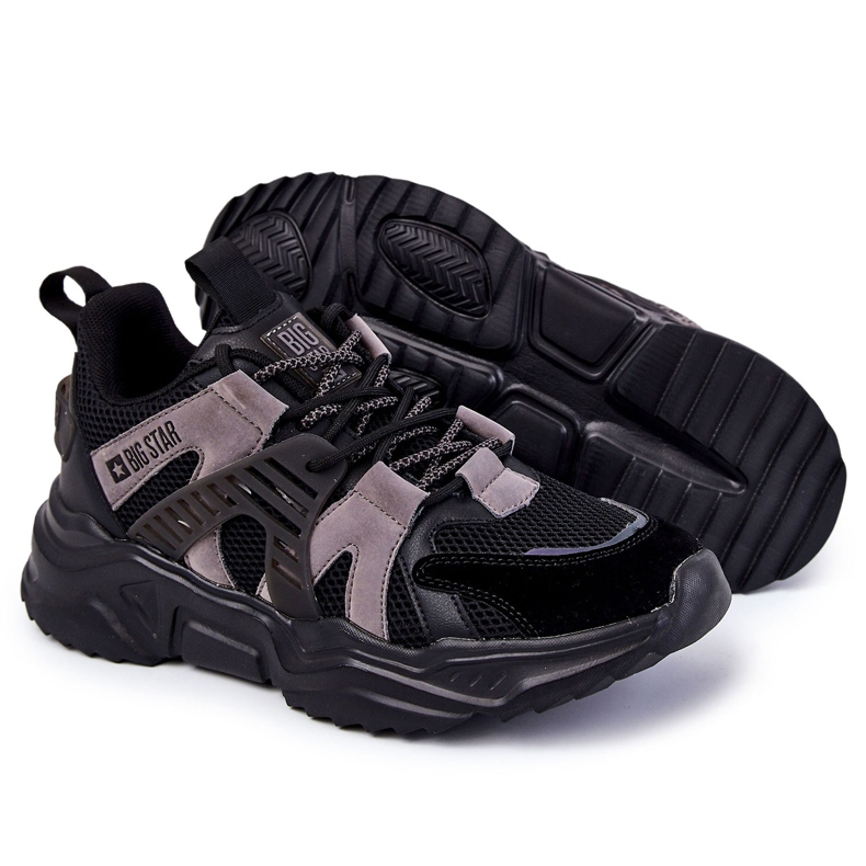 Lagane muške sportske cipele Big Star KK174054 crne crno