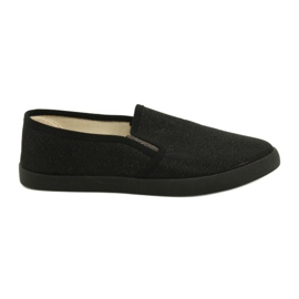 Sabatina Slip-on tenisice crne svjetlucave DMC-15 crna