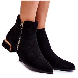 PS1 Ženske tople čizme od brušene kože crne Laufey crna