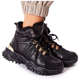 BM Ženske crne tople čizme Hareshaw HF218 crno