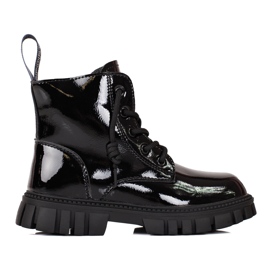 Čizme za djevojčice, izolirane Shelovet crna