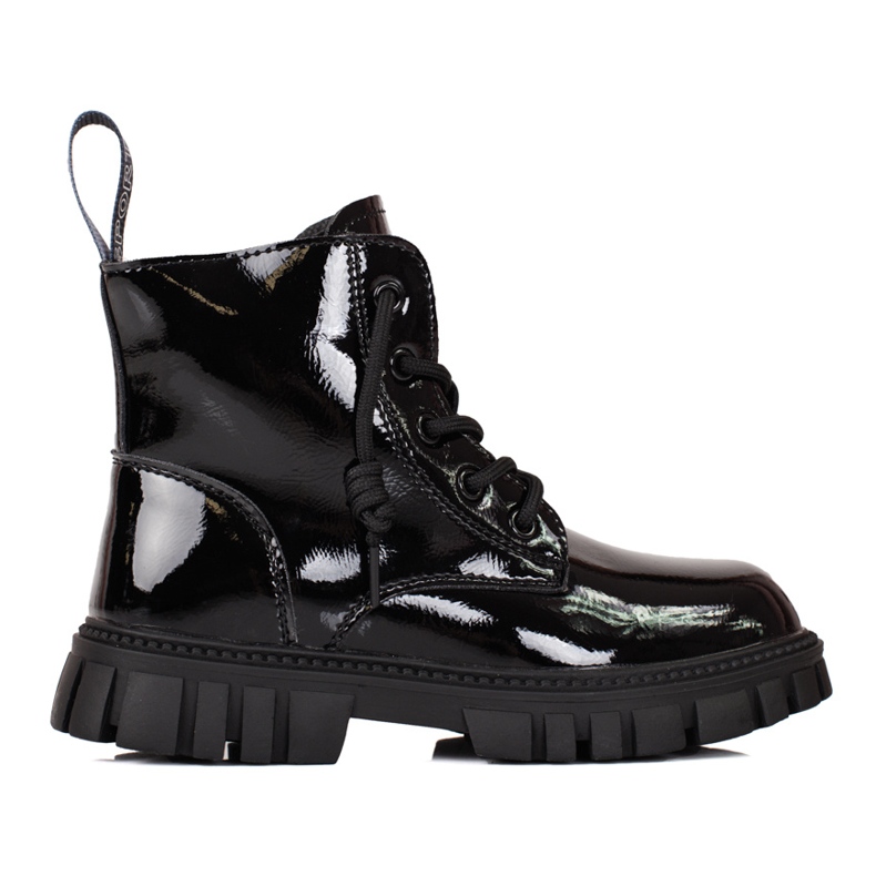 Čizme za djevojčice, izolirane Shelovet crno