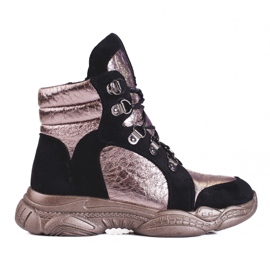 Čizme za djevojčice na debelom potplatu Shelovet crno