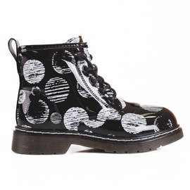 Čizme za djevojčice s uzorkom crno