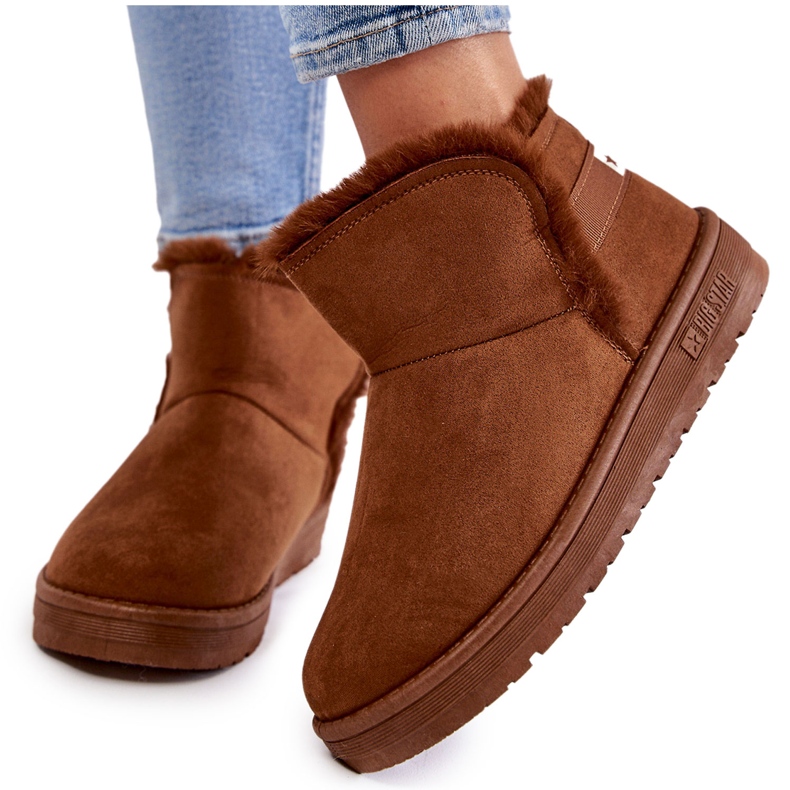 Ženske smeđe čizme za snijeg Big Star KK274620 smeđa