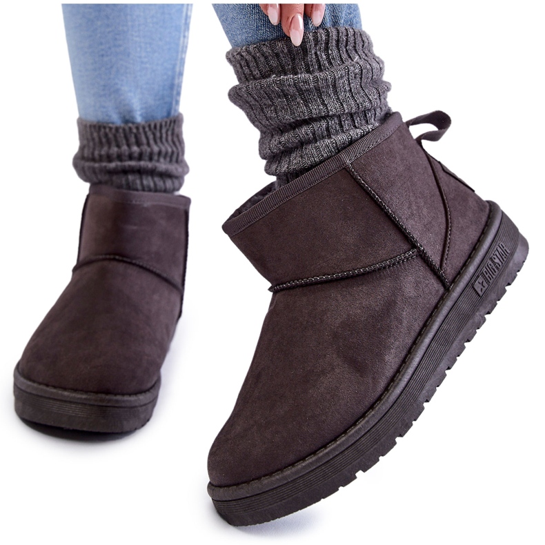 Ženske tople čizme za snijeg Big Star KK274291 sive siva