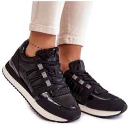 Modne ženske sportske cipele Big Star KK274110 crne crna