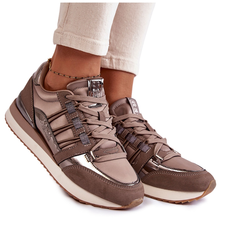 Modne ženske sportske cipele Big Star KK274112 tamnosive siva