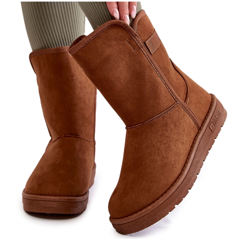 Ženske visoke čizme za snijeg Big Star KK274616 Smeđe smeđa