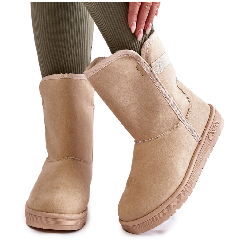 Ženske visoke čizme za snijeg Big Star KK274617 Svijetlo bež