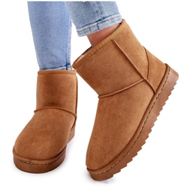 Ženske tople čizme za snijeg svijetlo smeđe Virgina smeđa