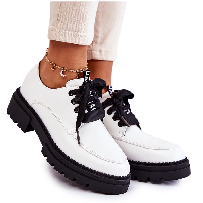 Ženske kožne cipele La.Fi 210004W-PU Bijele bijela