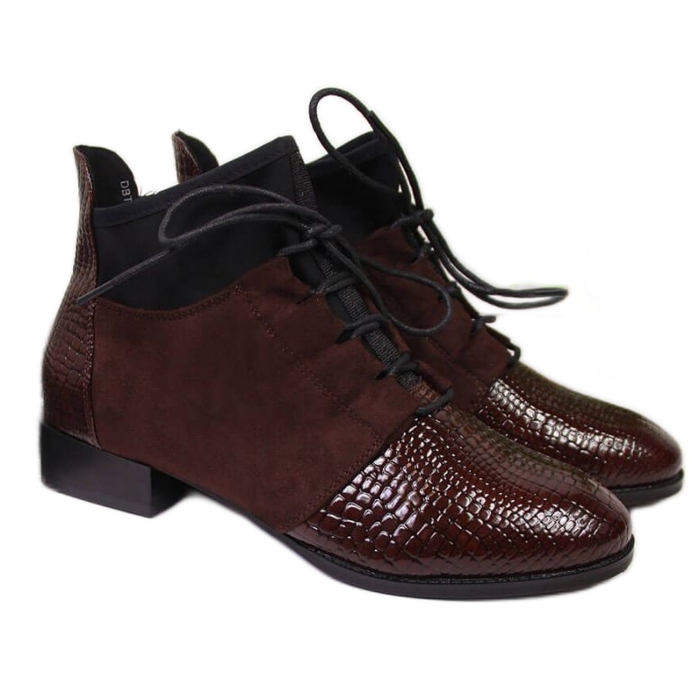 Čizme izolirane zmijskom kožom Filippo W PAW267B smeđa