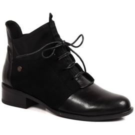 Crne izolirane ženske čizme s ravnom petom Jezzi crna