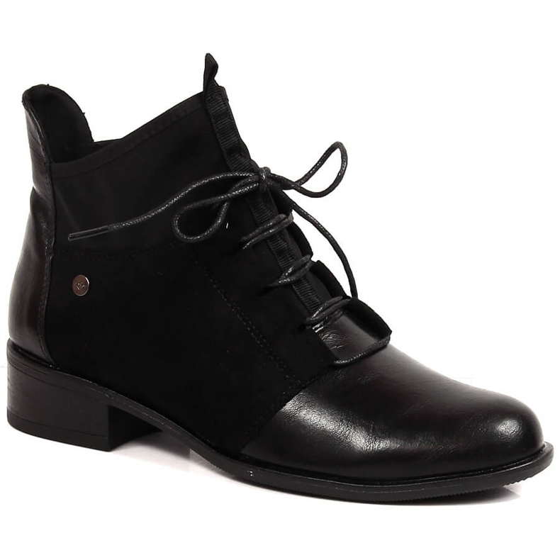 Crne izolirane ženske čizme s ravnom petom Jezzi crno