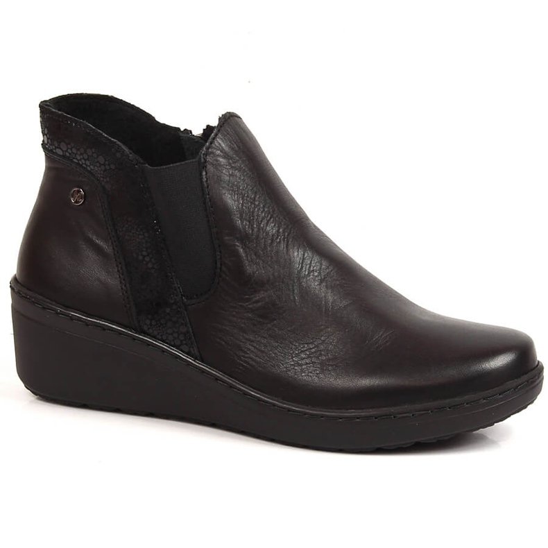 Udobne crne ženske tople čizme Helios 596 crno